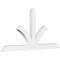 Ekena Millwork Richland Architectural Grade PVC Gable Bracket, 96"W x 48"H x 4"D x 6"F, 12/12 Pitch GBP096X48X0406RIC00 - alternate 1